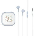 thumbnail image 2 of axGear Écouteurs Intra-Auriculaires Casque Mignon Design Unicorn Audio Stéréo 3,5 mm (Bleu Seulement), 2 of 6