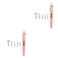 thumbnail image 3 of Soidarity Taladro de uñas profesional de alta velocidad removedor de bajo ruido Mini lima de uñas molinillo multiusos herramientas de manicura Rosa 2piezas, 3 of 6