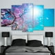 thumbnail image 1 of 5 Cuadros Decorativos Arbol Rosa Cielo Azul Canvas Impresion Listo Para Colgar 100x56 jungle art arbol, 1 of 5