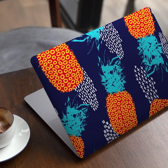 DesignSkinz Retro Summer Pineapple v4 Full-Body Skin Decal Wrap Cover for MacBook 12" Retina (A1534)
