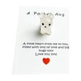 thumbnail image 2 of Eespoir Cute Resin Pocket Card, Small Doggy Series Decorative Gift, Miniature Figurine Card for Collectors, Thank You Notes, and Small Gift Presentation, 2 of 6