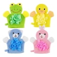 thumbnail image 1 of 4Pcs Shower Gloves Baby Bathing Gloves Children Bath Towels (Assorted Color), 1 of 9