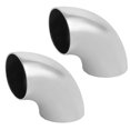 thumbnail image 1 of Accesorios de codo para barandilla de acero inoxidable 304 de 38 mm x 1,2 mm, 2 piezas, 1 of 4