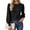 Black, variant on Women Fall Fashion Hollow Out Holiday Sweaters, Stretchy Cozy Knit, Puff Long Sleeve, Crewneck Pullover Tops, Dressy Casual Blouse, Trendy Winter Clothes, Going Out Outfits