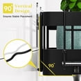 thumbnail image 7 of RicheMake Adhesive Shower Caddy, Heavy-Duty Black Shower Organizer with 44lbs Load & 0.43" Wire Spacing, Rustproof Stainless Steel Bathroom Shelves, Includes Toothbrush & Soap Holders, 7 of 7