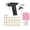 Black Gun with 20PCS Crystal ear stud +98PCS ear stud, variant on Reusable Ear Piercing Gun Kit Professional Body/Nose/Lip Piercing Set, Includes 50pcs ear Studs and 8 PCS Alcohol Pad