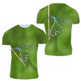 thumbnail image 1 of New Creative Design Dragonfly graphic t shirts Summer Fashion Interesting Personality Printing Round Neck Short Sleeve Tees Tops, 1 of 5