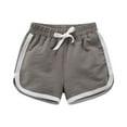 thumbnail image 2 of Crunowin Boys Beach Summer Shorts Lightweight Cotton Sporty Quick-Dry Outdoor Shorts Gray Size 13, 2 of 5