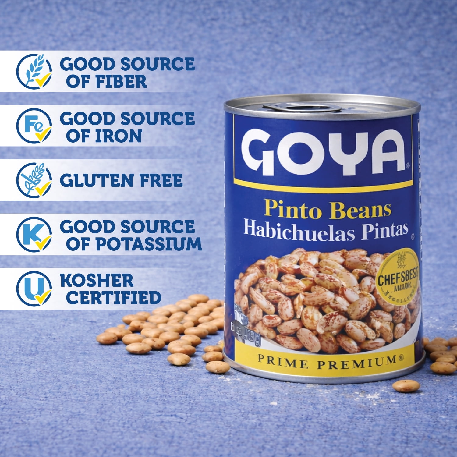 (4 pack) GOYA Pinto Beans 15.5 oz Can