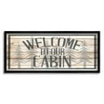thumbnail image 2 of Stupell Industries Cabin Welcome Sign Rustic Pine Trees Text Design, 30 x 13, Design by Kim Allen, 2 of 5