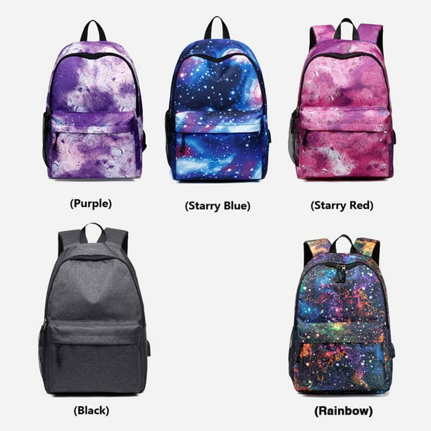 EASTIN Galaxy Backpack School College Laptop USB Charging Port Backpack Walmart