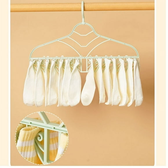 Qaailabf Multifunctional Bathroom Organizer Rack for Socks Underwear Clothes Drying Space Saving Plastic Clothespin Hanger Small Apartment Storage Solution Stress Relief Desktop Decor Unique Gift