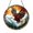 Acrylic 3.5 Inch, variant on Round Hawk Stained Glass Window Suncatcher, Majestic Bird of Prey Design with Scenic Mountain Background