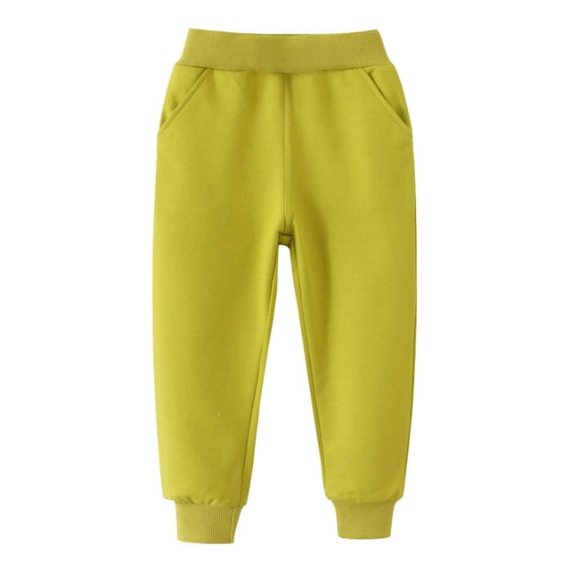 Girls' Autumn Winter Style Long Pants Sports Elastic Pants Boys Pants Clothes