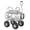 Silver, variant on Heavy Duty Garden Hose Reel Cart with Wheels, Holds Up to 300 ft of 5/8" Hose, Mobile Water Hose Reel with Storage Basket & Leak-Free Brass Fittings, Outdoor Hose Storage for Yard, Lawn, Farm