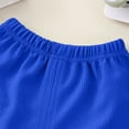 thumbnail image 4 of Caqnni Girls Two Piece Sets Short Sleeve Tshirts and Drawstring Shorts With Pockets Summer Outfits Size 6-14 2Pcs Summer Playwear Beach Outfits 6-12 Months,Blue, 4 of 6