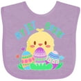 thumbnail image 3 of Inktastic My First Easter Cute Chick and Eggs Boys or Girls Baby Bib, 3 of 4