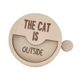 thumbnail image 4 of Letrero recordatorio de gato dentro o fuera, decoración, recordatorio para mascotas, resistente, para patio, gato, dentro y fuera, 4 of 9