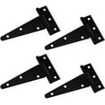 thumbnail image 1 of Light-duty spray paint black T-type thickened hinge triangle hinge 4 pieces, 1 of 5