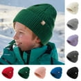 thumbnail image 5 of Dream Lifestyle Fleece Lining Beanie Hat Children Beanie Hat Kids Knitted Winter Hat Toddler Warm Beanie Hat Fleece Lining Knitting Hat Children Outdoor Hat, 5 of 8