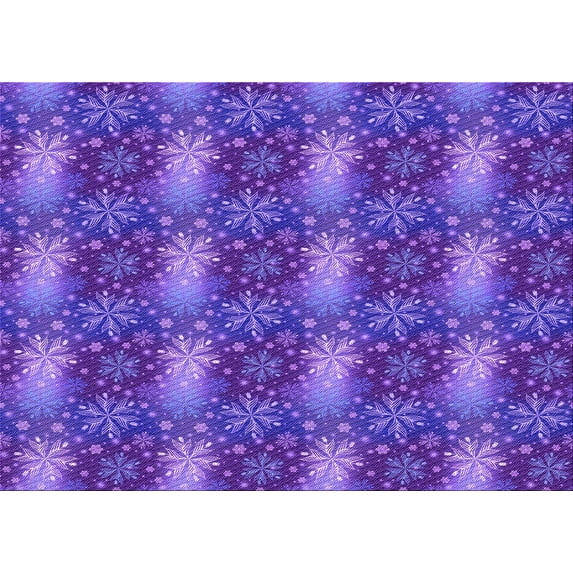 Ahgly Company Indoor Rectangle Patterned Purple Daffodil Purple Area Rugs, 2' x 4'