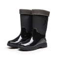 thumbnail image 1 of Botas de lluvia para mujer de tubo alto de color caramelo multicolor, botas impermeables de una pieza a prueba de lluvia, 1 of 6