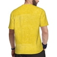 thumbnail image 2 of Wukai Yellow Glitter Print Men's Short-Sleeved Mesh T-Shirt,Quick-Dry Short Sleeve Workout T-Shirt-XX-Large, 2 of 8