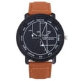 thumbnail image 2 of Reloj de cuarzo para mujer, relojes para mujer, escala inglesa, esfera geométrica, reloj de cuarzo informal de moda para hombres y mujeres, reloj A, 2 of 3