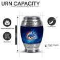 thumbnail image 3 of Yatskia Dolphin Decorative Large Cremation Urns for Human Ashes Adult Male and Female, Small Memorial Urn for Ashes Adult, (Monar 10 Inch and 3 Inch), 3 of 8