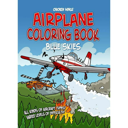 Chicken Wings Blue Skies Coloring Book (Best Chicken Wings In Vegas)