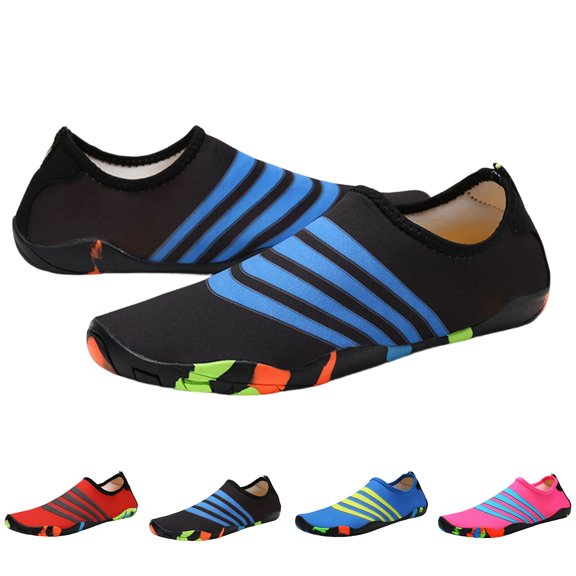 Miluxas Water Shoes Womens Mens Outdoor Quick Dry Unisex Sports Aqua Shoes for Beach Diving Snorkeling Surfing Sky Blue 8.5(41)