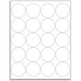 thumbnail image 1 of NextDayLabels 2" Round Laser/Ink Jet White Sticker Labels - for Printing with NO Bleed - 20 Per Page | 500 Labels, 1 of 6