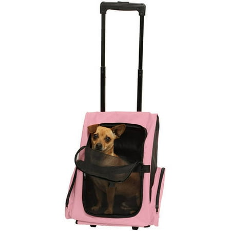 OxGord Rolling Backpack Easy Walk Travel Tote Pet Carrier ...