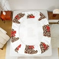 thumbnail image 5 of Feelyou Leopard Print Boot Twin Sheet Sets, Princess Bowknot Bedding, 3pcs, 5 of 7