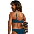 thumbnail image 2 of CRZ YOGA Scoop Neck Bikini Tops for Women Padded Adjustable Spaghetti Straps Bathing Swimsuit, 2 of 7