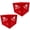 Red, variant on MIRAMAR Milk Crate, Stackable Plastic Storage Bin with Handles for Home, 16 Qt, Red, 2-Pk