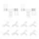 thumbnail image 1 of 10 Pcs Conectores de Tira LED de 4 Pines en forma de T de 8 mm sin soldadura y terminales extensibles para luces LED RGB, 1 of 5