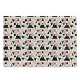 thumbnail image 1 of Geometric Cutting Board, Modern Composition with Different Colored Triangles Doodle Shapes, Decorative Tempered Glass Cutting and Serving Board, Large Size, Peach Coral Black, by Ambesonne, 1 of 1