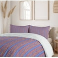 thumbnail image 6 of Ambesonne Snakeskin Print Duvet Cover Set, Wild Reptilian Art, 2-Calking, Magenta Azure Blue, 6 of 7