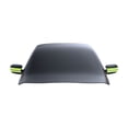 thumbnail image 2 of Magnetic Half Car Cover with UV Sunshade, Waterproof Polyester, Scratch-Free Magnets, Windshield Snow Protection, Fits Sedans and SUVs, 30x30 cm, Green/Orange, 2 of 6