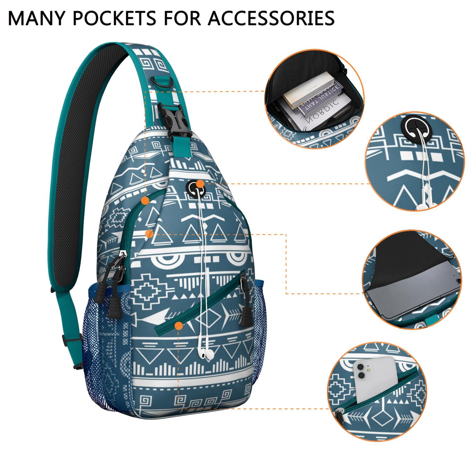 Artistic Home Accents Travel Daypack Anti-Theft Shoulder Backpack for Hiking Vintage & Durable