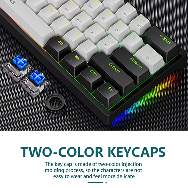 kearny uhuyⅡ Uhuya Mechanical Gaming Keyboard, Wired 60%, RGB Backlight