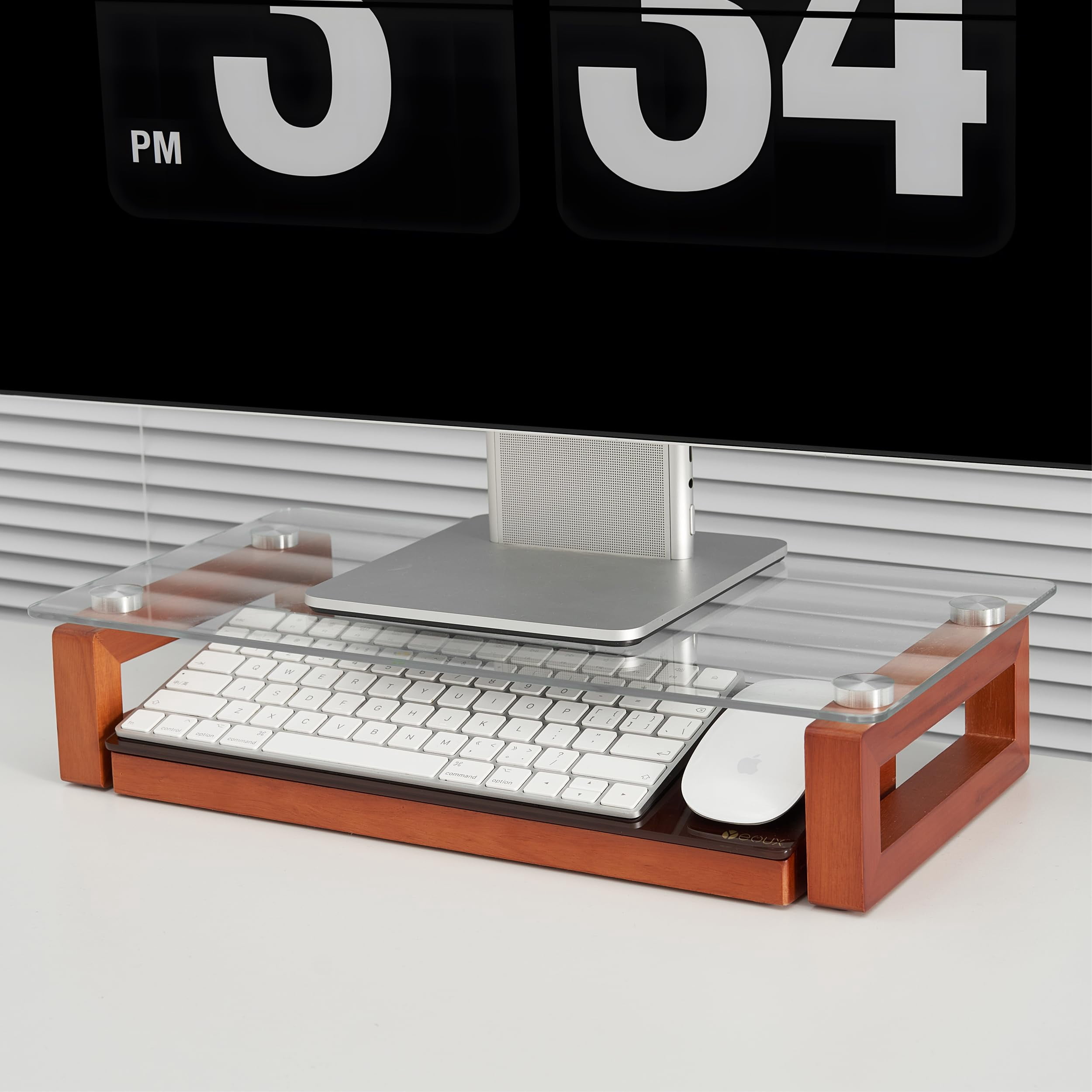 Desk Whiteboard With Wooden Organizer Box For Office Supplies Storage  Desktop Dry Erase White Board Drawer Stationary Marker & Eraser Included
