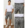 thumbnail image 5 of Unique Bargains Men's Animal Printed Shorts Regular Fit Summer Golf Shorts Pants 36 Cheetah Print, 5 of 6