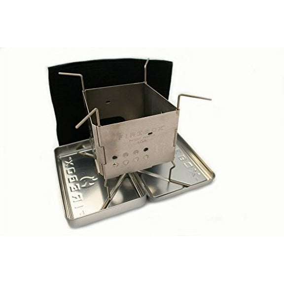 Firebox Ultralight Titanium Nano Stove G2   X-Case Kit - Wood Burning/Multi Fuel - Folding Camp/Bushcraft
