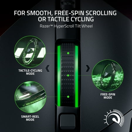 Razer - Basilisk V3 Wired Optical Gaming Mouse with Chroma RBG Lighting - Black