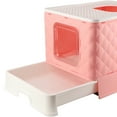 thumbnail image 1 of Caja de arena para inodoro para gatos, caja de arena para cajones para gatos, caja de arena para gatos grande, caja de arena para cajones para gatos, compacta y liviana Jadeshay A, 1 of 8