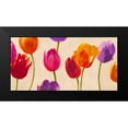 thumbnail image 2 of Villa, Luca 18x11 Black Modern Framed Museum Art Print Titled - Tulips and Colors, 2 of 5