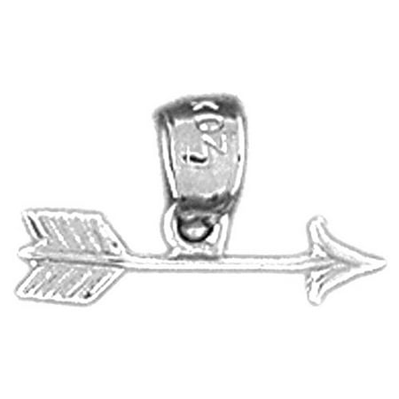 18K White Gold Ax Pendant - 9 mm