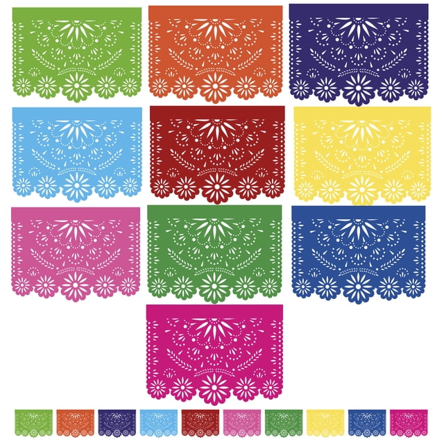 Adorno de Papel Picado ARTEMEX Multicolor 10 Tiras